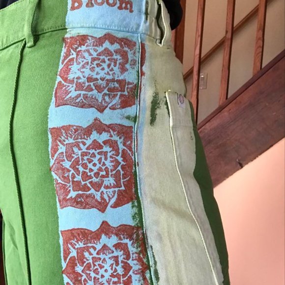 Big Bud press western pants block-printed xs - Picture 3 of 3
